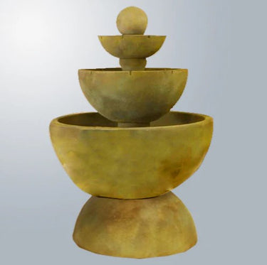 Giannini Garden Tondo Three Tier Fountain With Spillways